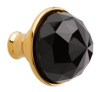 Bronces Mestre Clasica Cabinet knob diameter 30mm with Swarovski black crystal - 0Z5741-BN0