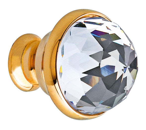 Bronces Mestre Clasica Cabinet knob diameter 23mm with Swarovski crystal - 0Z5742-B00