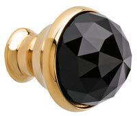 Bronces Mestre Clasica Cabinet knob diameter 23mm with Swarovski black crystal - 0Z5742-BN0