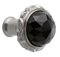 Bronces Mestre Clasica Cabinet knob diameter 27mm with Swarovski black crystal - 0Z5743-BN0