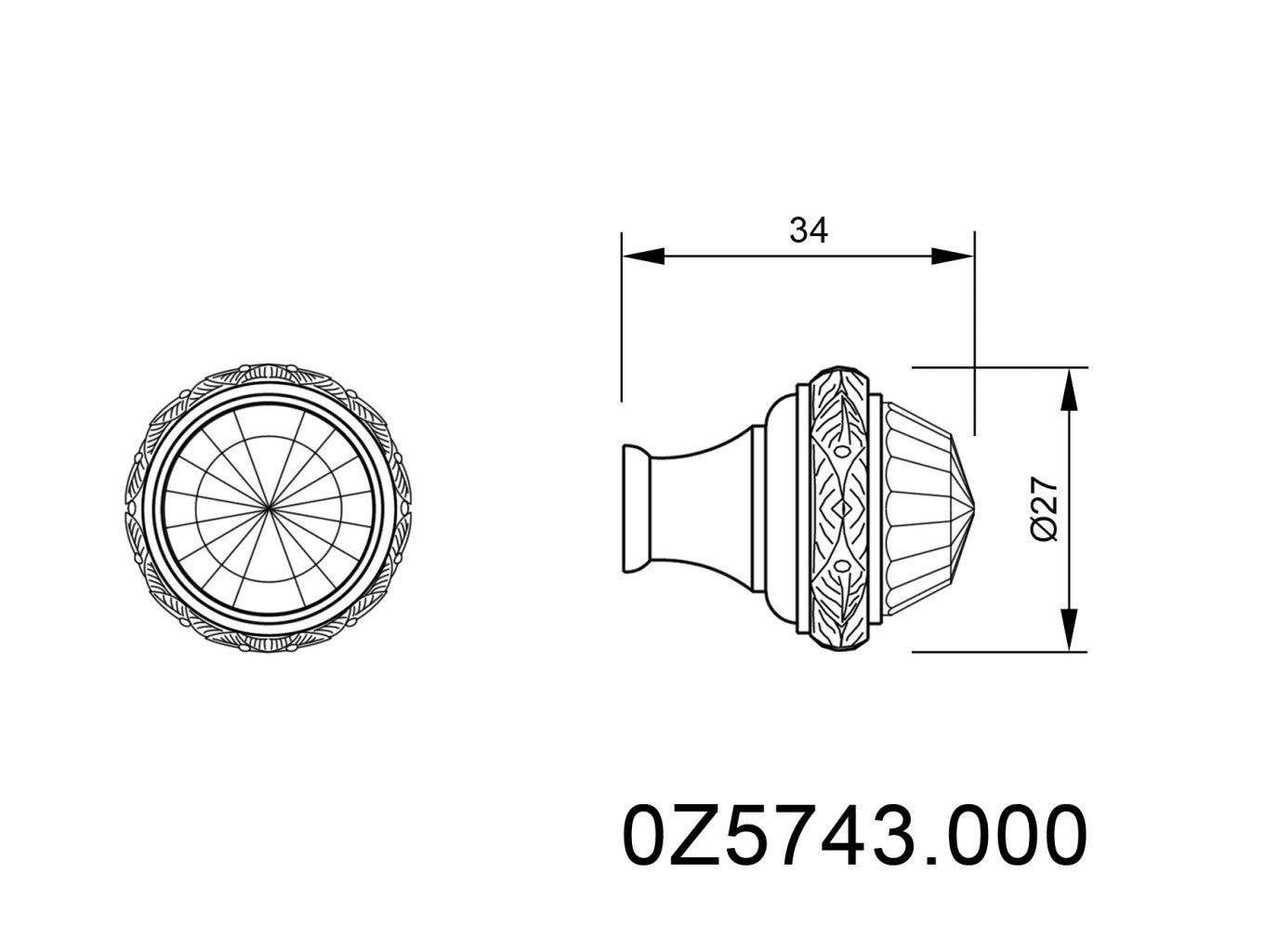 Technical drawing - Bronces Mestre