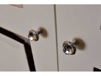 Clasica Cabinet knob diameter 37mm with Swarovski crystal in interior - Bronces Mestre