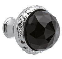 Bronces Mestre Clasica Cabinet knob diameter 37mm with Swarovski black crystal - 0Z5744-BN0