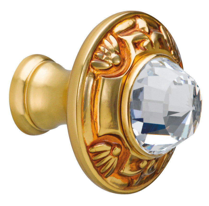 Bronces Mestre Clasica Cabinet knob diameter 38mm with Swarovski crystal - 0Z5747-000