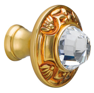 Bronces Mestre Clasica Cabinet knob diameter 38mm with Swarovski crystal - 0Z5747-000