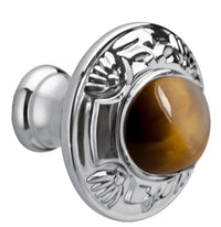 Bronces Mestre Mihrab Precious Cabinet knob diameter 38mm with tiger eye stone - 0Z5747