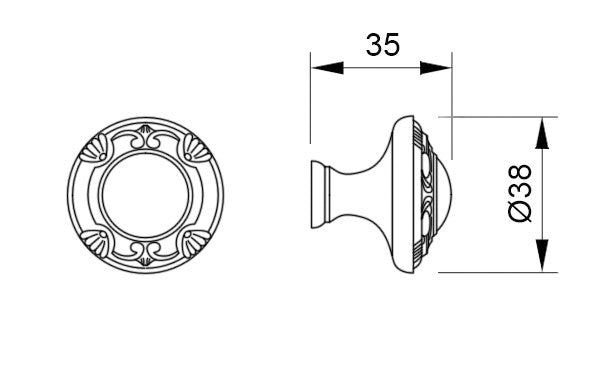 Technical drawing - Bronces Mestre