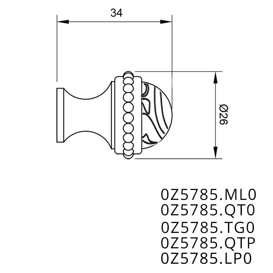 Technical drawing - Bronces Mestre