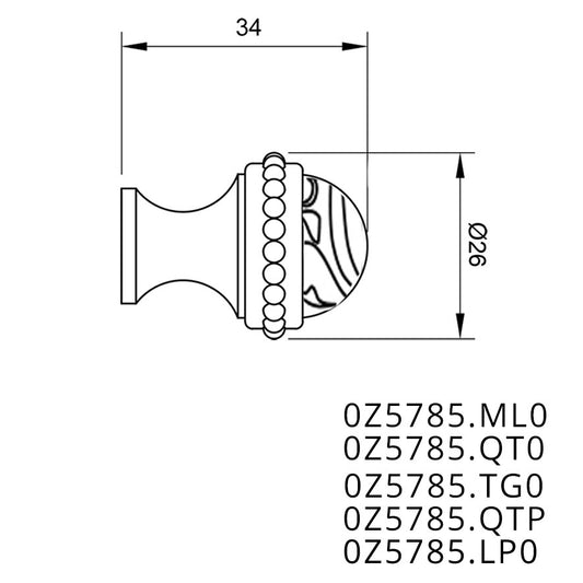 Technical drawing - Bronces Mestre
