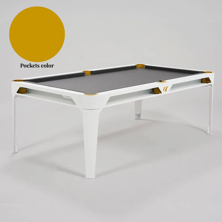 Outdoor Pool & Esstisch 7FT Weiß