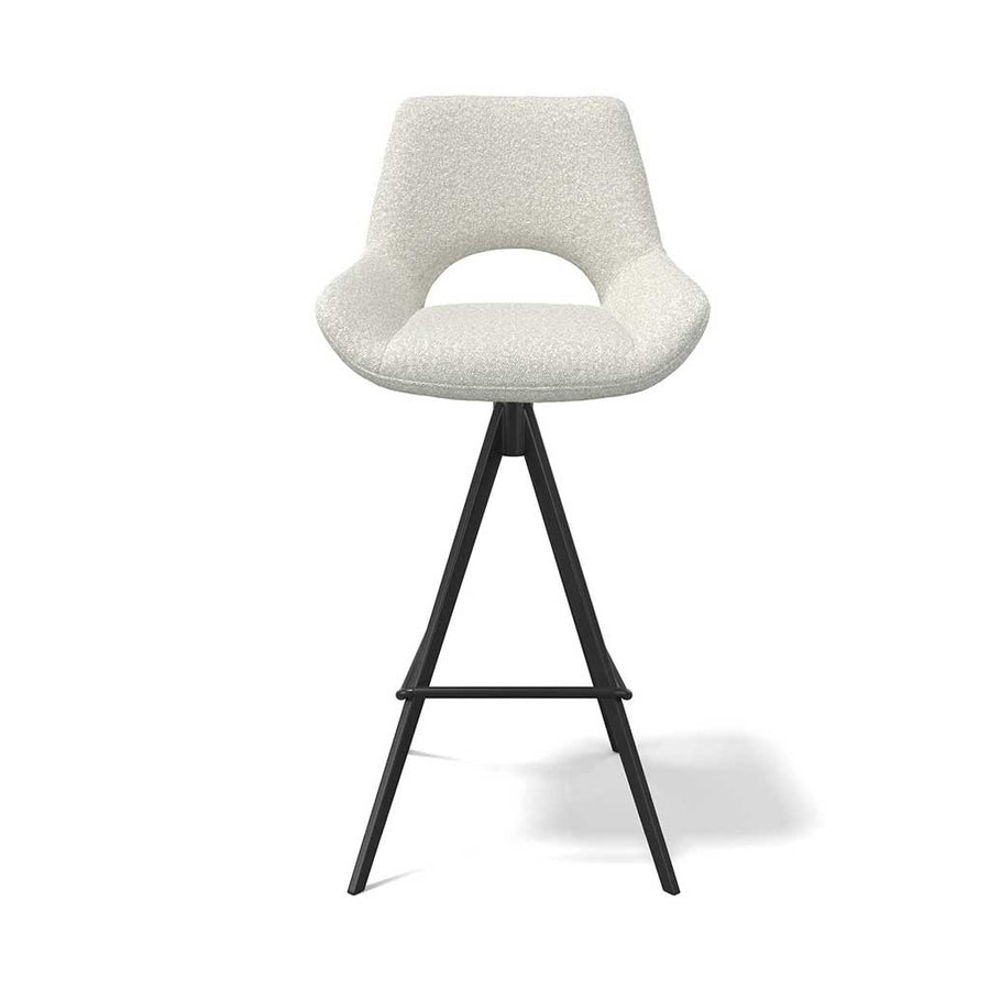 Messina bar stool pearl Ascot angle view