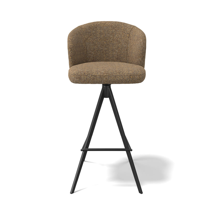 Lazio bar stool caramel Oasis side view