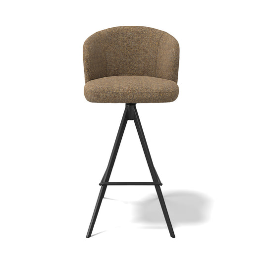 Lazio bar stool caramel Oasis side view