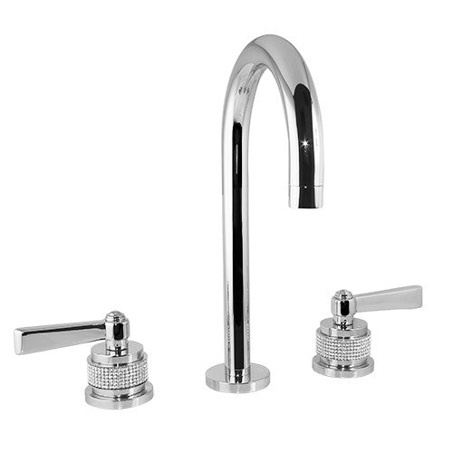 Bronces Mestre Soho Three Holes Basin Set with Handle - 271001 - Swarovski Crystal