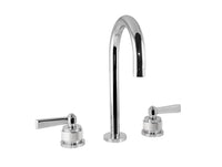 Bronces Mestre Versailles Three holes basin set with handle and decorated brass ring - 271001-PP0