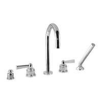 Bronces Mestre Soho Five Holes Bath Set with Handle - 271016 - Swarovski Crystal