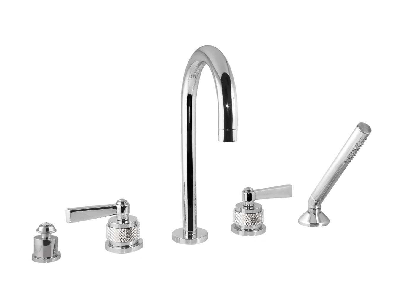 Bronces Mestre Soho Five Holes Bath Set with Handle - 271016