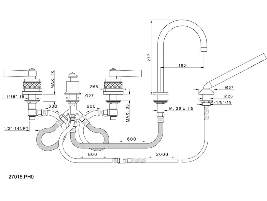 Technical drawing - Bronces Mestre
