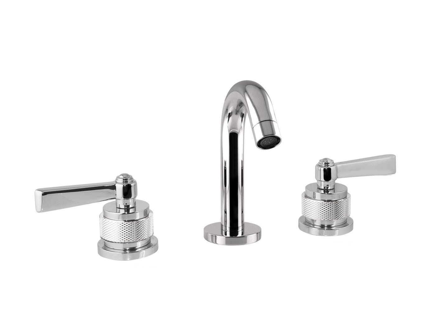 Bronces Mestre Soho Three Holes Bidet Set with Handle - 271021 - Decorated Brass Ring
