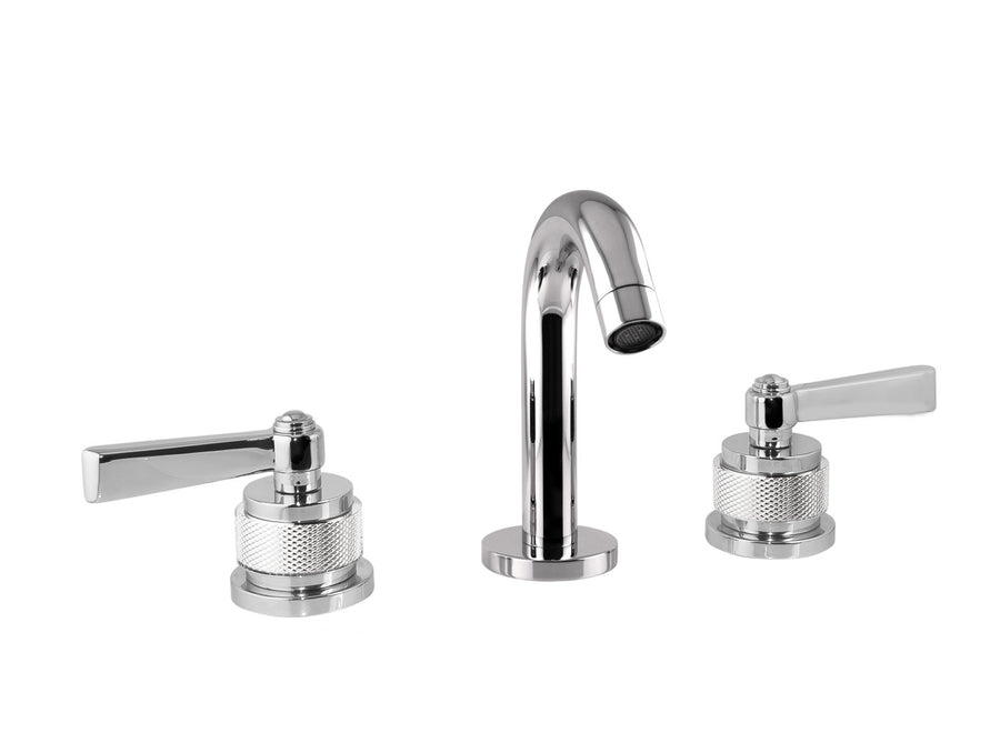 Bronces Mestre Soho Three Holes Bidet Set with Handle - 271021 - Decorated Brass Ring