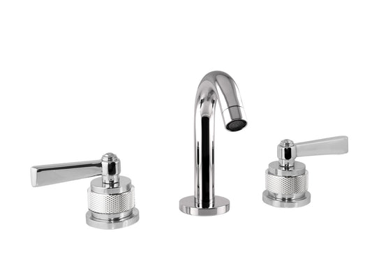 Bronces Mestre Soho Three holes bidet set with handle and decorated brass ring - 271021-PP0