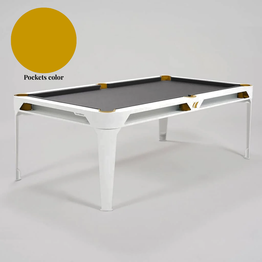 Outdoor Pool & Esstisch 7FT Weiß