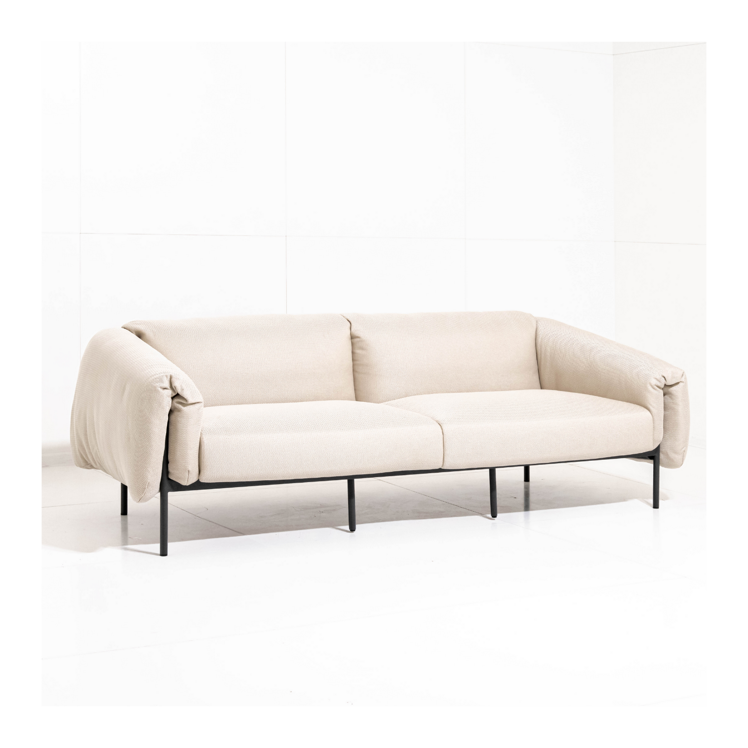 Canapé outdoor Zerio - Clair Beige 224x98x70cm
