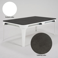 Outdoor Pool & Table de salle à manger 7FT Blanc