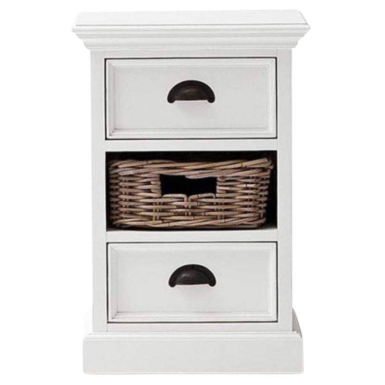 Halifax Storage Unit 1 Rattan Basket - Blanc | Marcottestyle