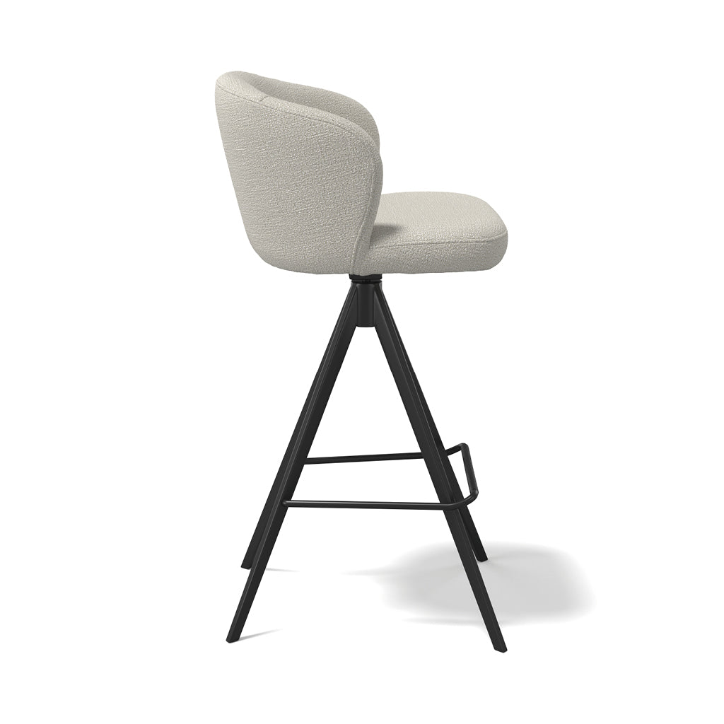 Lazio bar stool natural Oasis side view