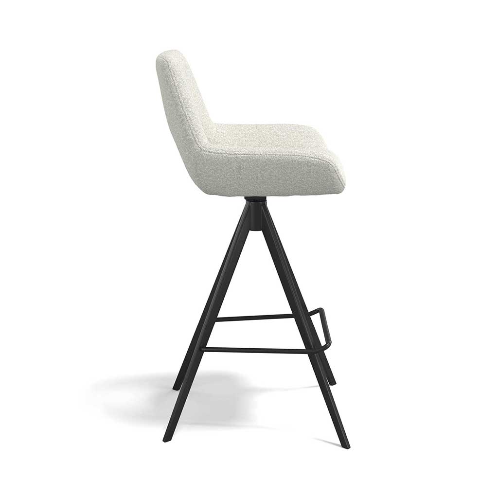 Messina bar stool pearl Ascot side view