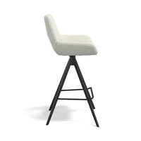 Messina bar stool pearl Ascot side view