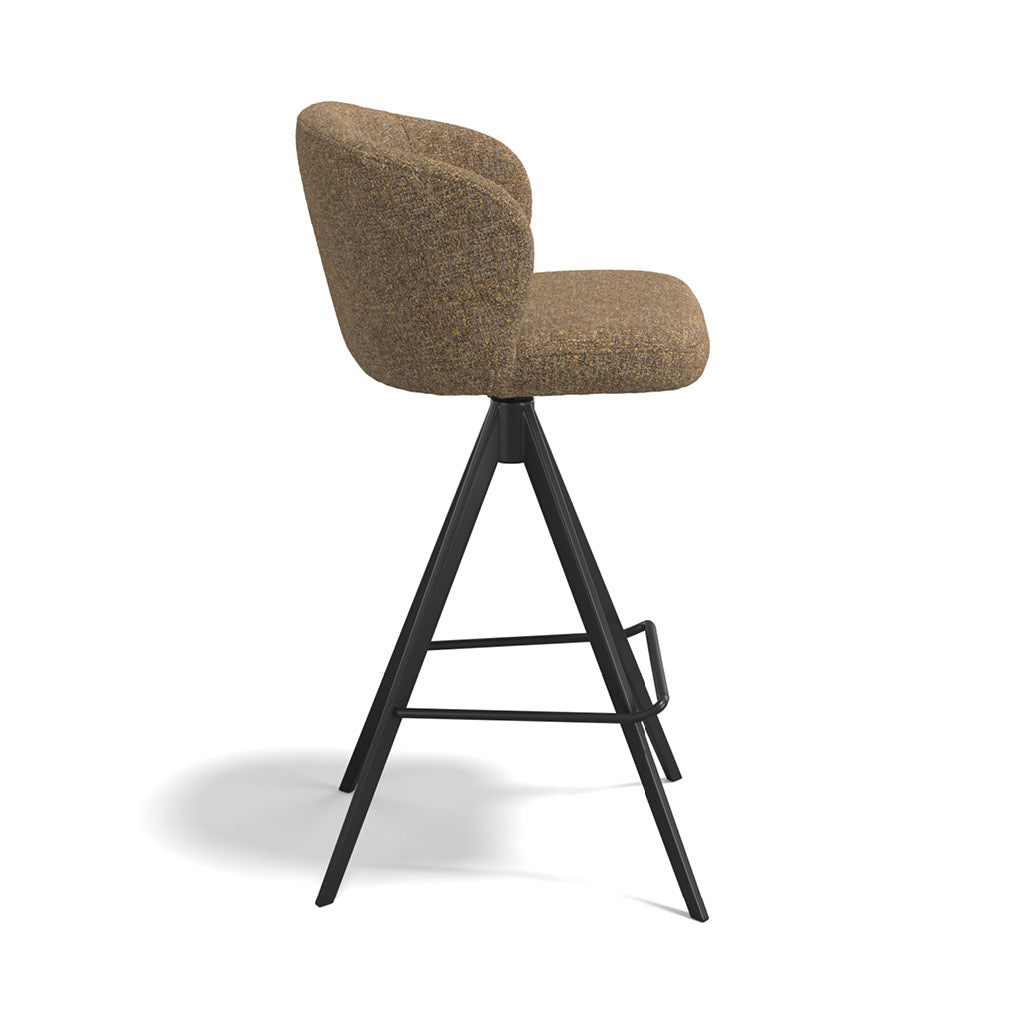 Lazio bar stool caramel Oasis back view
