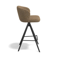 Lazio bar stool caramel Oasis back view