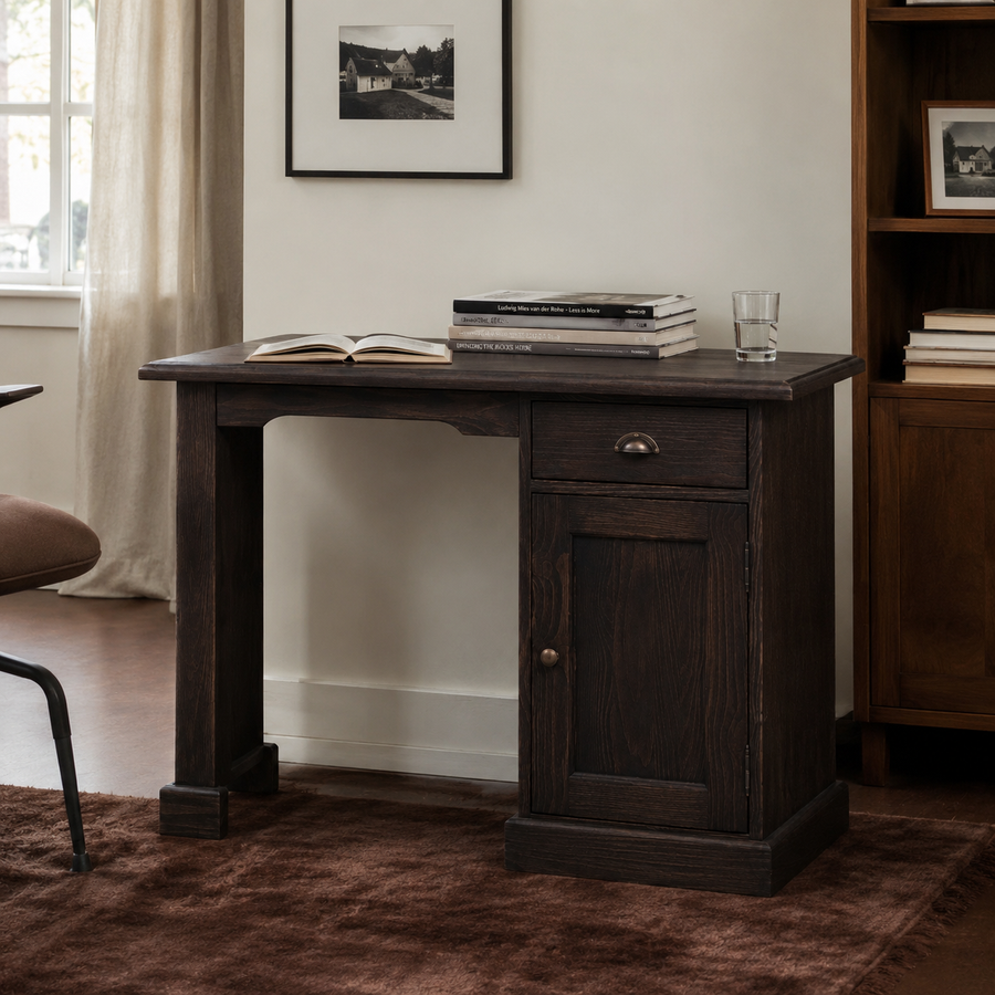 Desk - Bristol - Solid Pine - 110 x 70 x 78 cm - Brown
