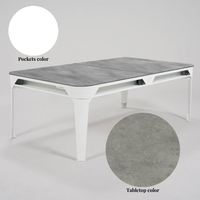 Outdoor Pool & Table de salle à manger 7FT Blanc