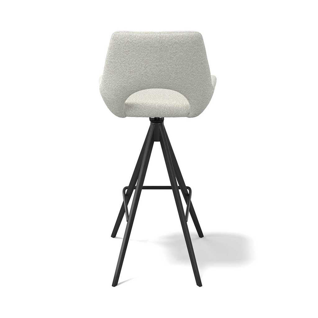 Messina bar stool pearl Ascot back view