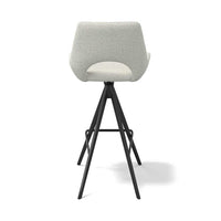 Messina bar stool pearl Ascot back view