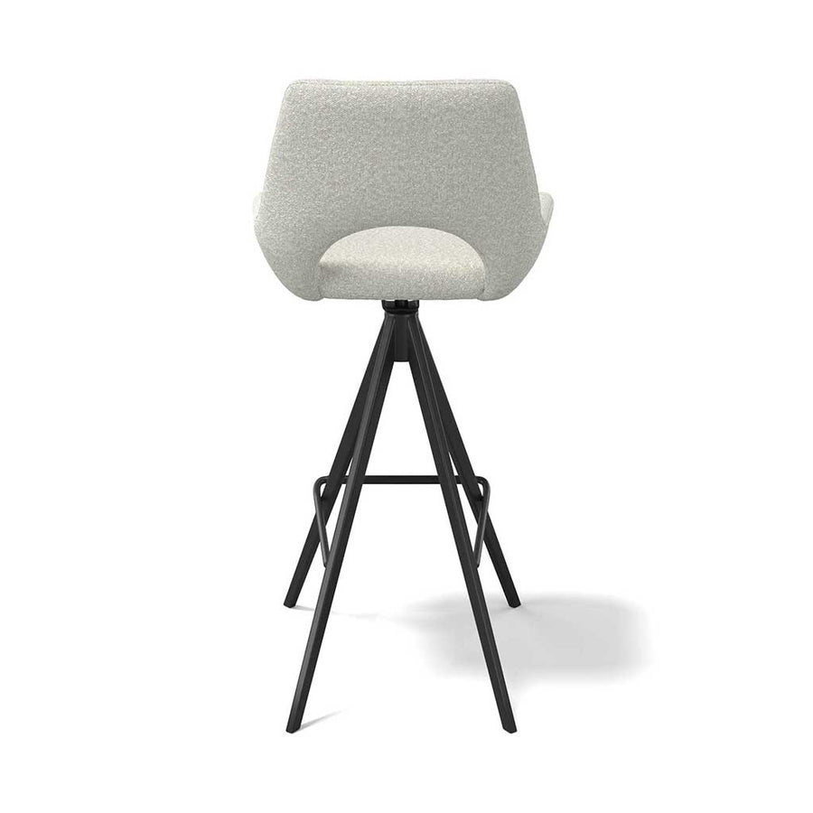 Messina bar stool pearl Ascot back view