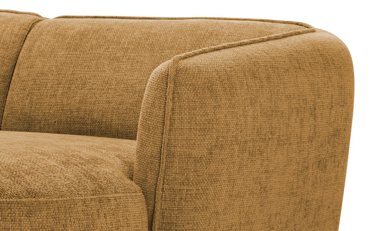 Sofa Cavallo - Brown Fabric Corner Sofa 280×152cm | Marcottestyle