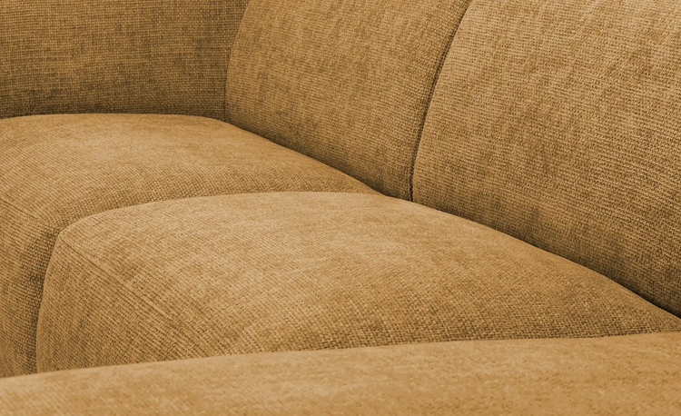 Sofa Cavallo - Brown Fabric Corner Sofa 280×152cm | Marcottestyle