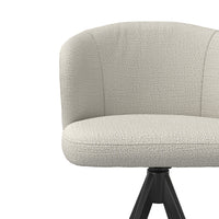 Lazio Bar Stool - Natural Oasis 01 Fabric - Black Metal Base with Footrest
