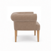 Sessel Cirus - Beige Samt - 90 x 78 x 75 cm - Chesterfield Akzentstuhl - Customizable