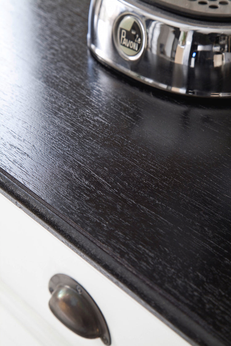 Halifax Contrast Buffet - Blanc with Noir Top - lifestyle | Marcottestyle