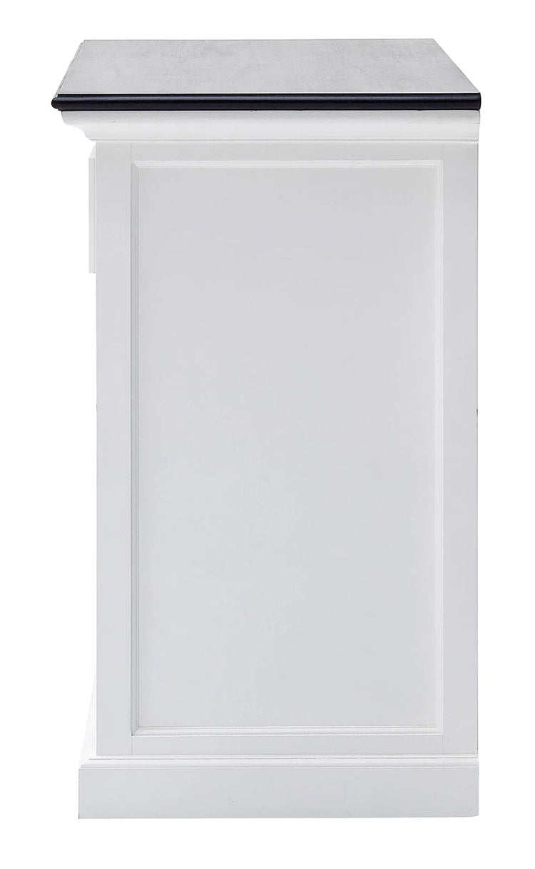 Halifax Contrast Buffet - White with Black Top | Marcottestyle