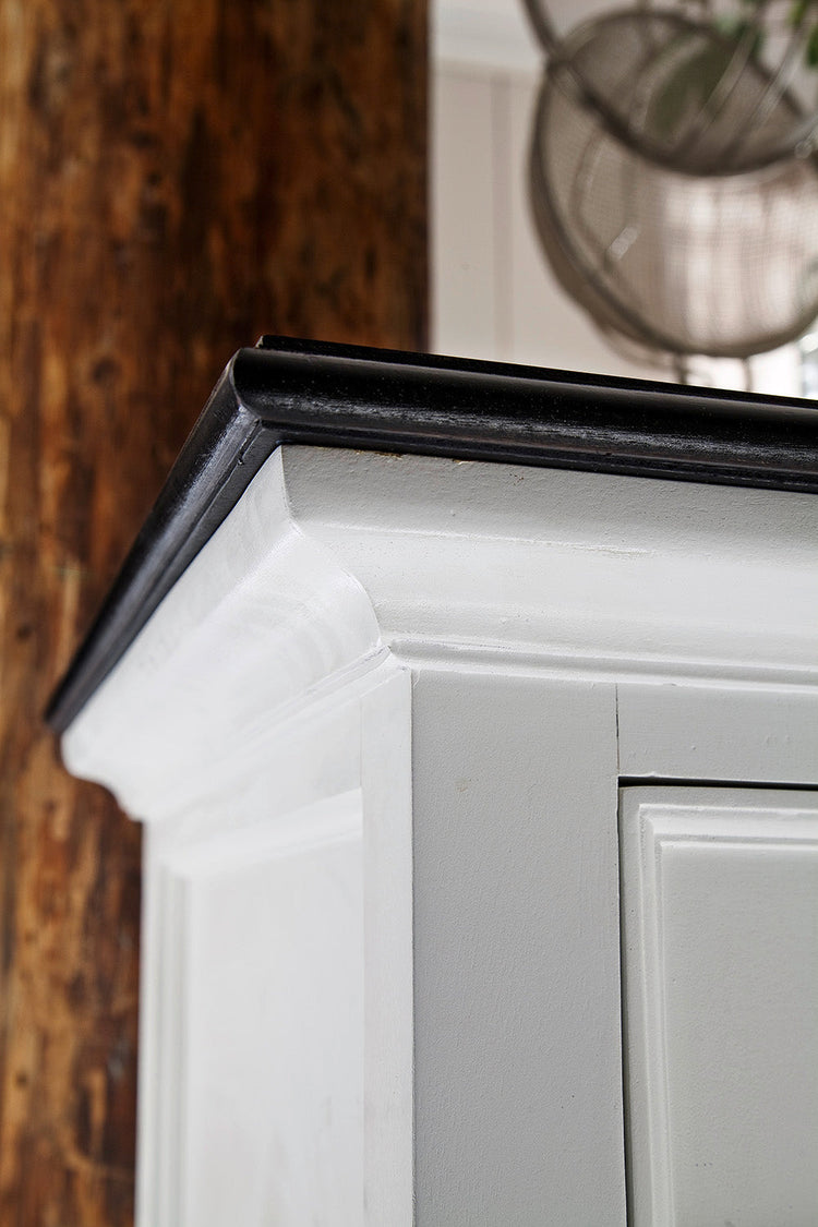 Halifax Contrast Small Buffet - White with Black Top – lifestyle | Marcottestyle