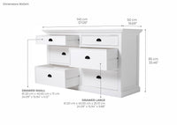 Dresser de chambre à Halifax - Blanc | Marcottestyle
