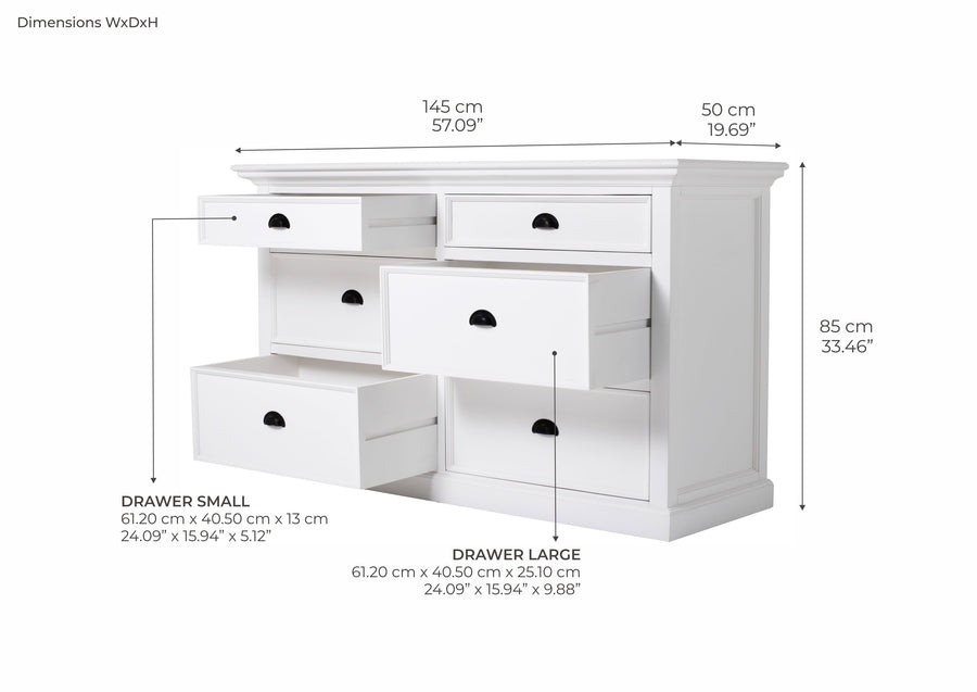 Dresser de chambre à Halifax - Blanc | Marcottestyle