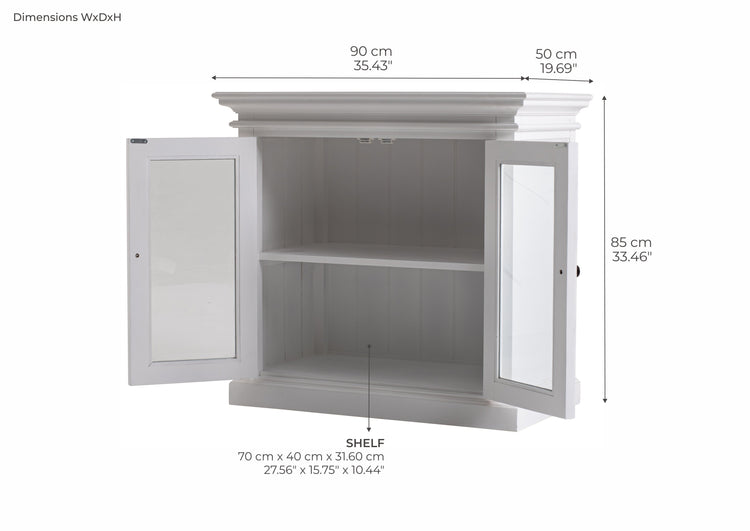 Halifax 2 Door Sideboard - White | Marcottestyle
