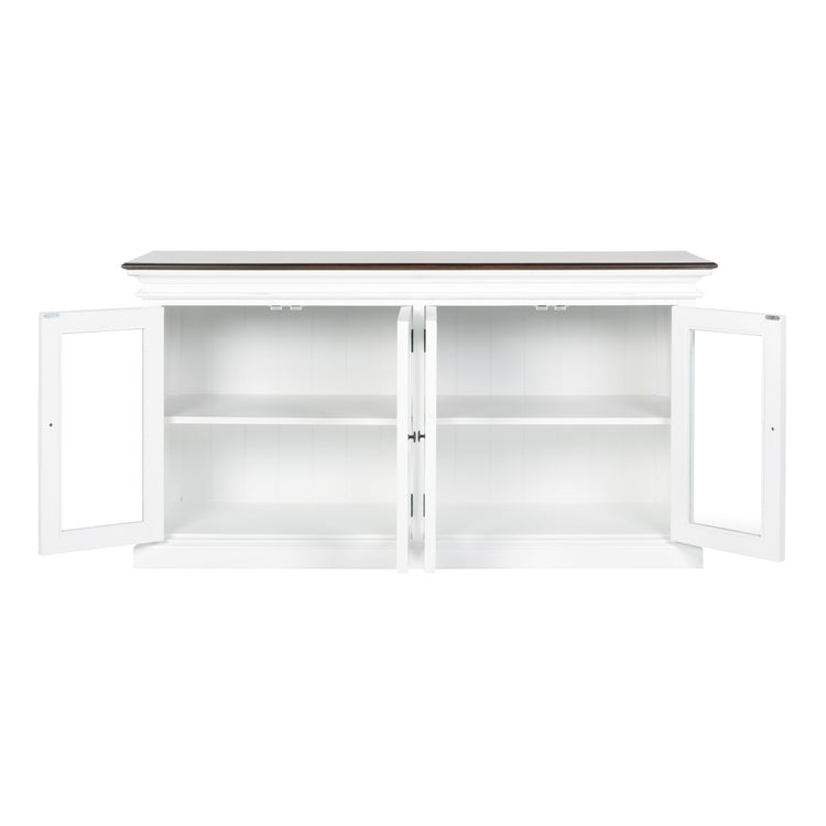 Halifax Accent Display Buffet with 4 Glass Doors - Lifestyle View | Marcottestyle